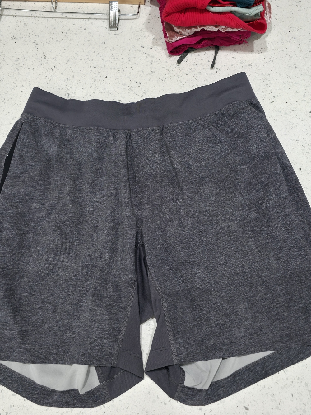 Lululemon Mens Heather Gray Performance Shorts